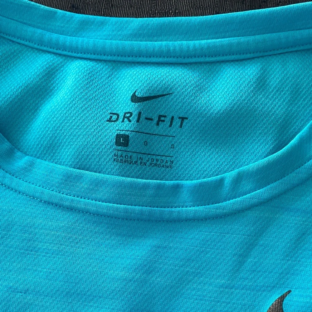 Nike Bright Aqua Blue Dri-FIT Performance Tank Size L - Picture 5 of 12